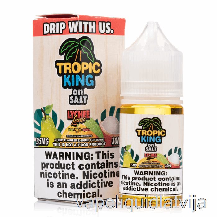 Ličī Luau - Tropu Karalis Uz Sāls - 30ml 35mg Vape šķidrums